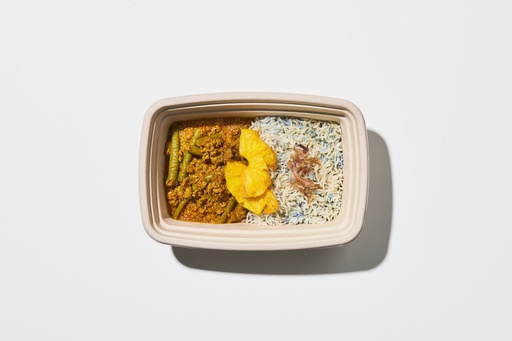 [CL21a] Blue Pea Lemongrass Rice with Spicy Beef